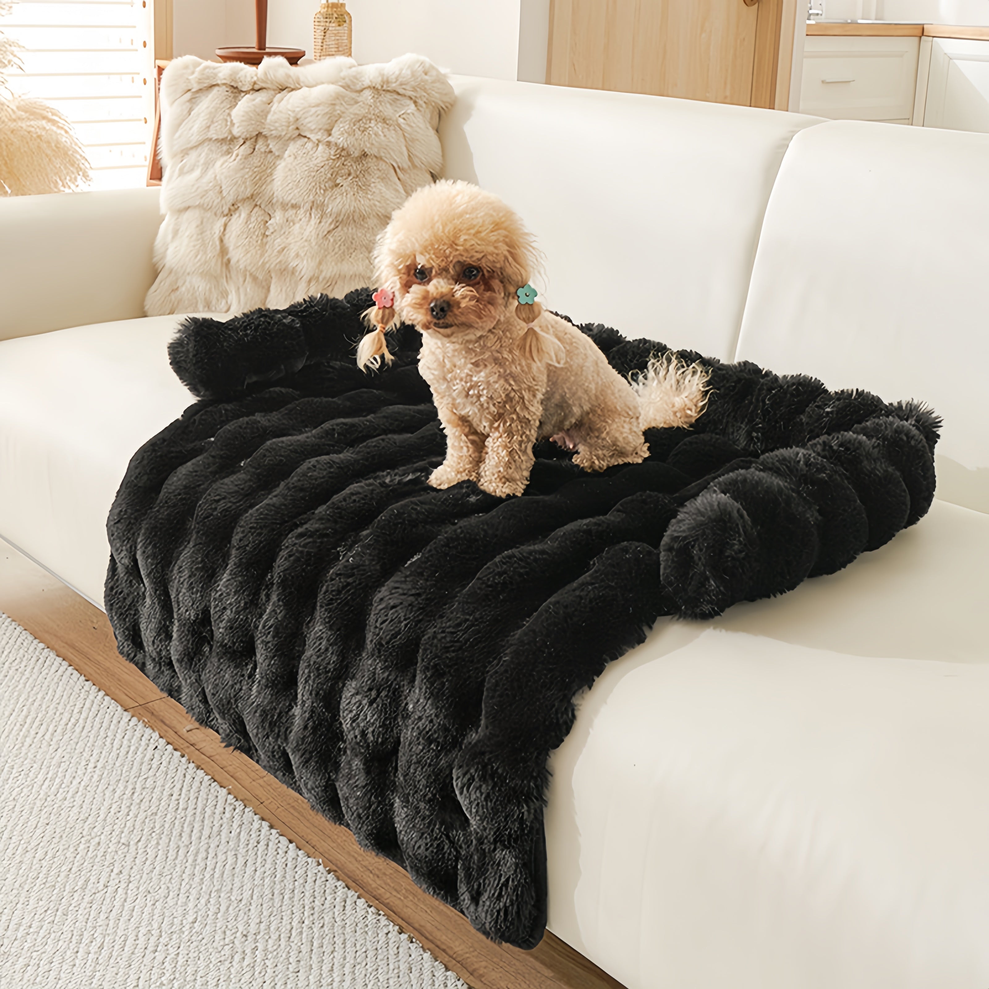 Fluffy Thickened Sofa Blanket Dog Mat Couch Protector