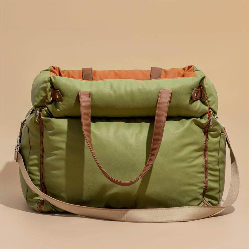 Olive Green Premium Dog Car Elevated Bed