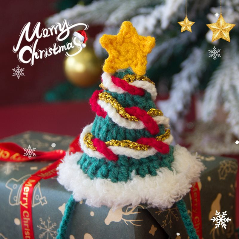 Knitted Christmas Tree Hat