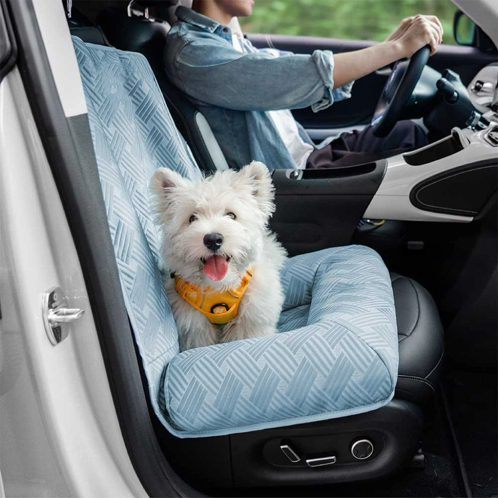 IceWeave Cooling Bolster Back Seat Dog Bed
