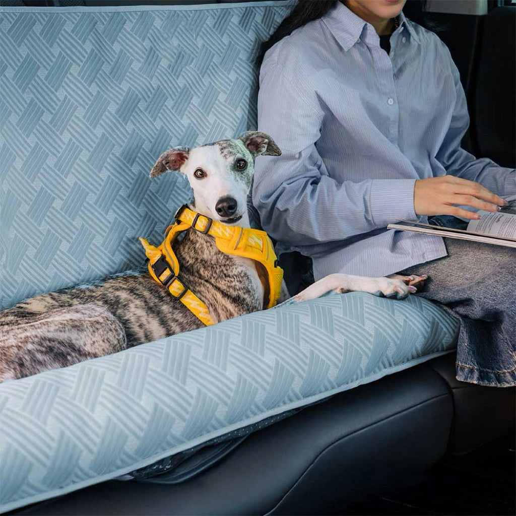 IceWeave Cooling Bolster Back Seat Dog Bed