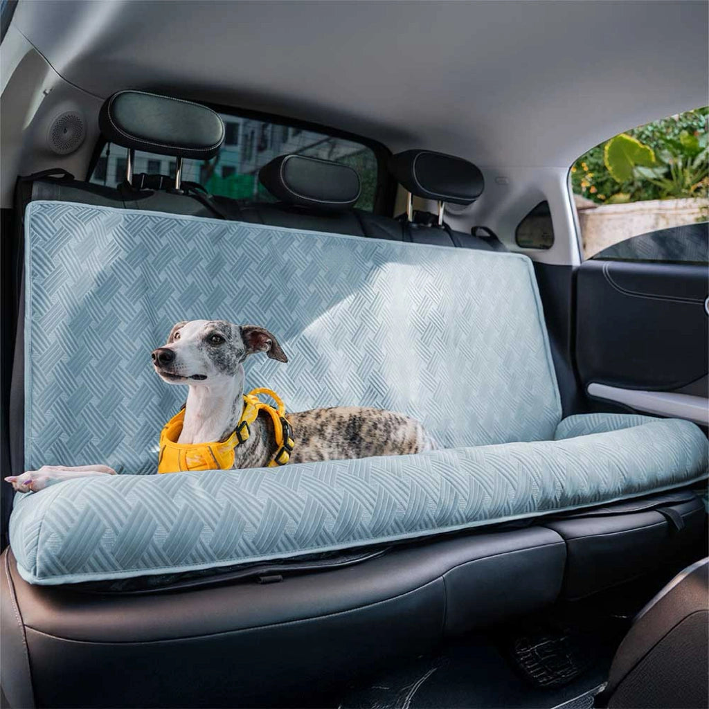 IceWeave Cooling Bolster Back Seat Dog Bed