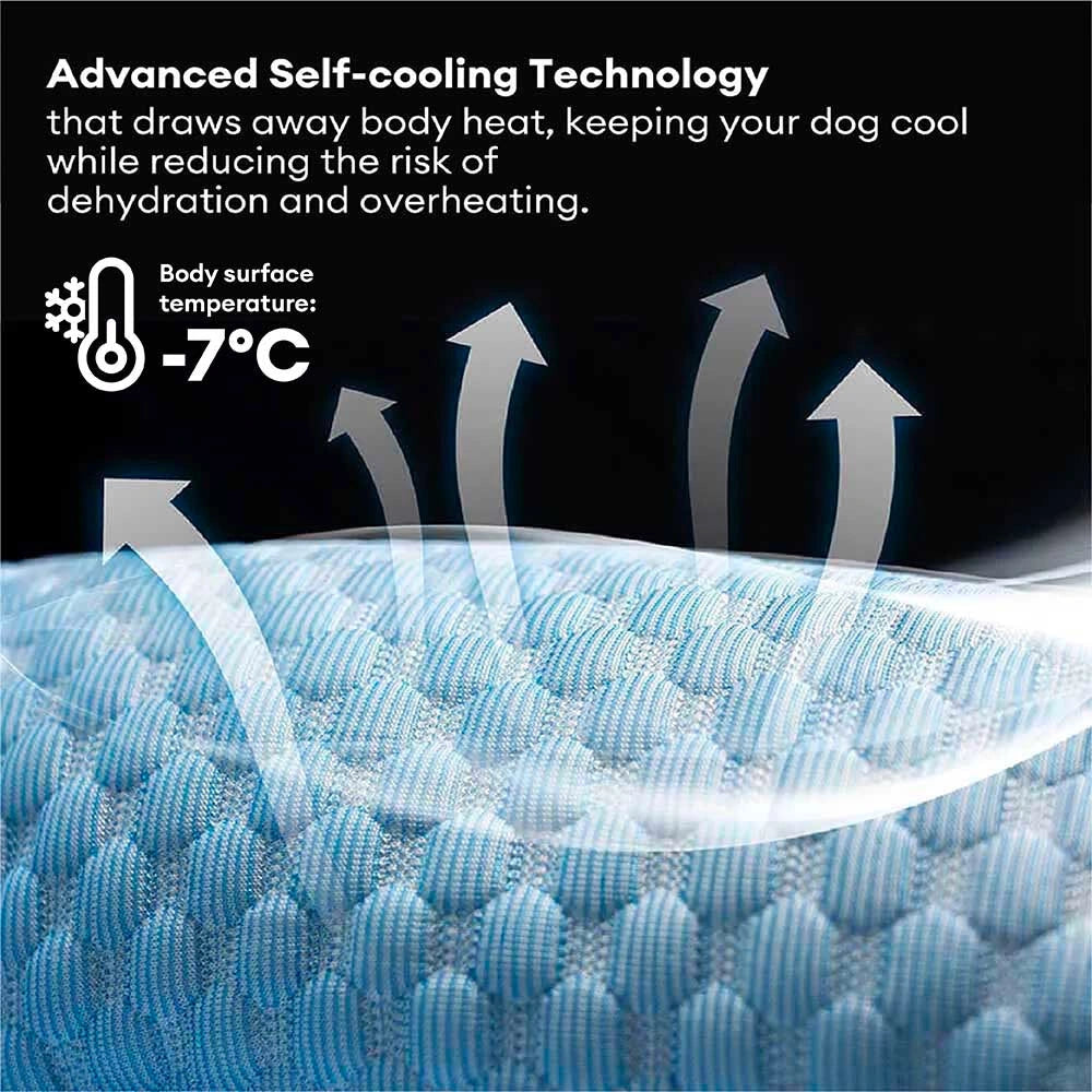 IceWeave Cooling Bolster Back Seat Dog Bed