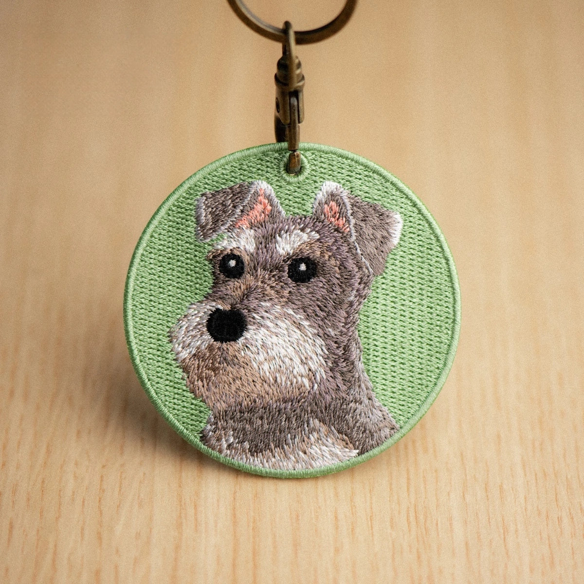 Pet Embroidery Keychain
