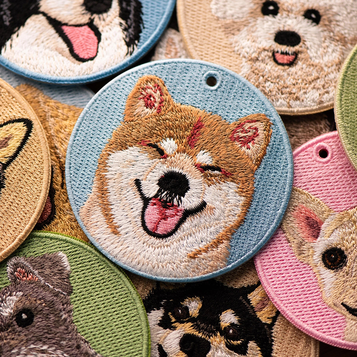 Pet Embroidery Keychain