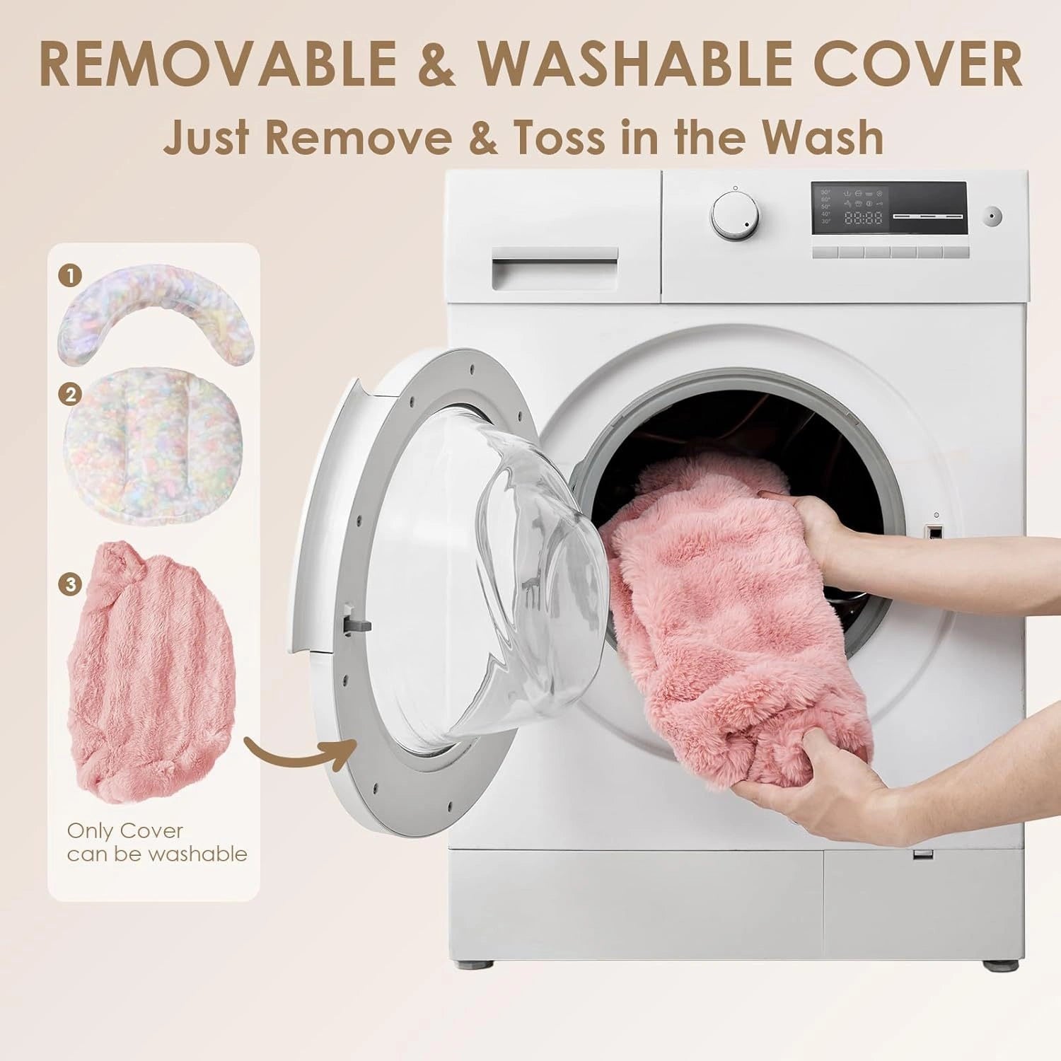 Faux Fur Pet Bolster Bed