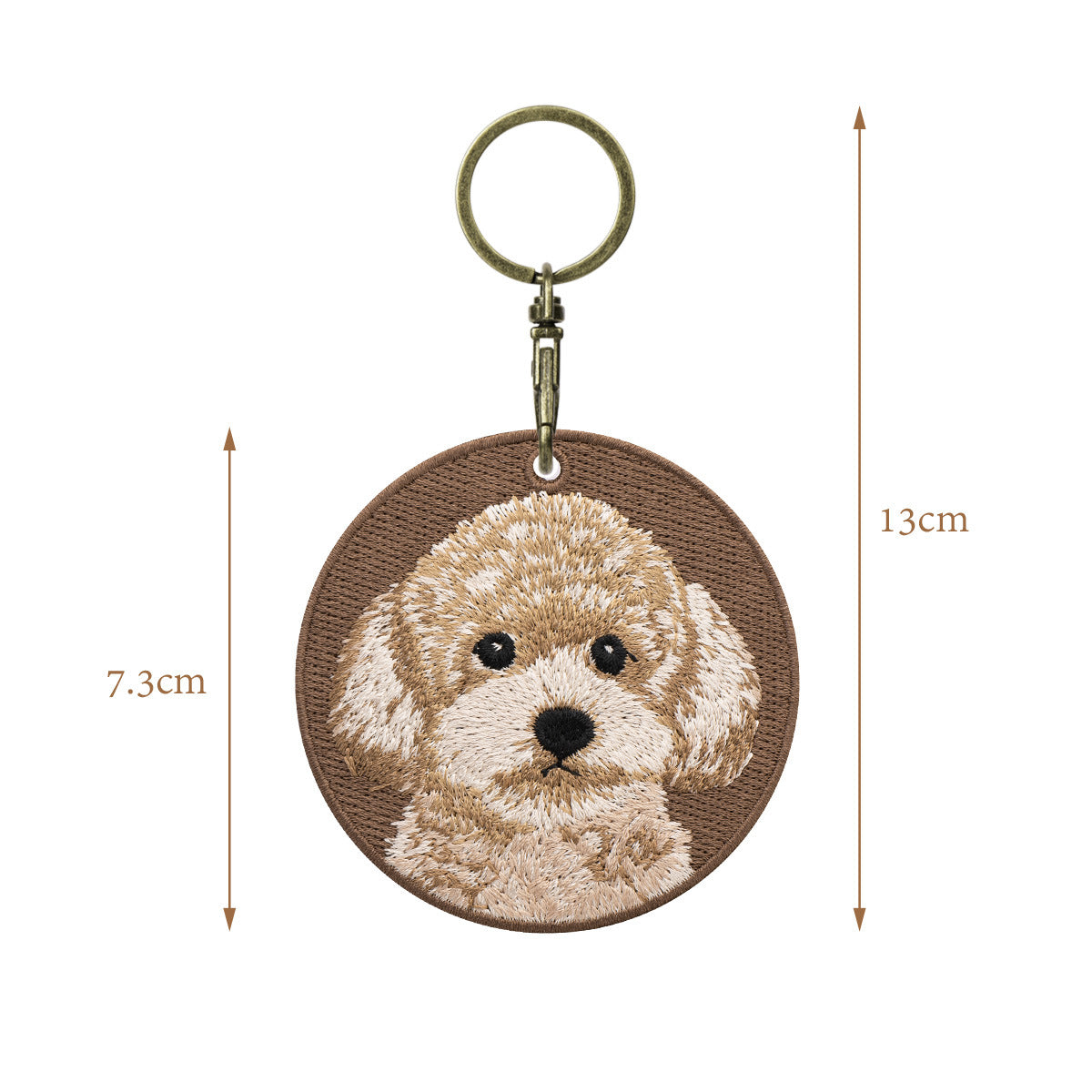 Pet Embroidery Keychain