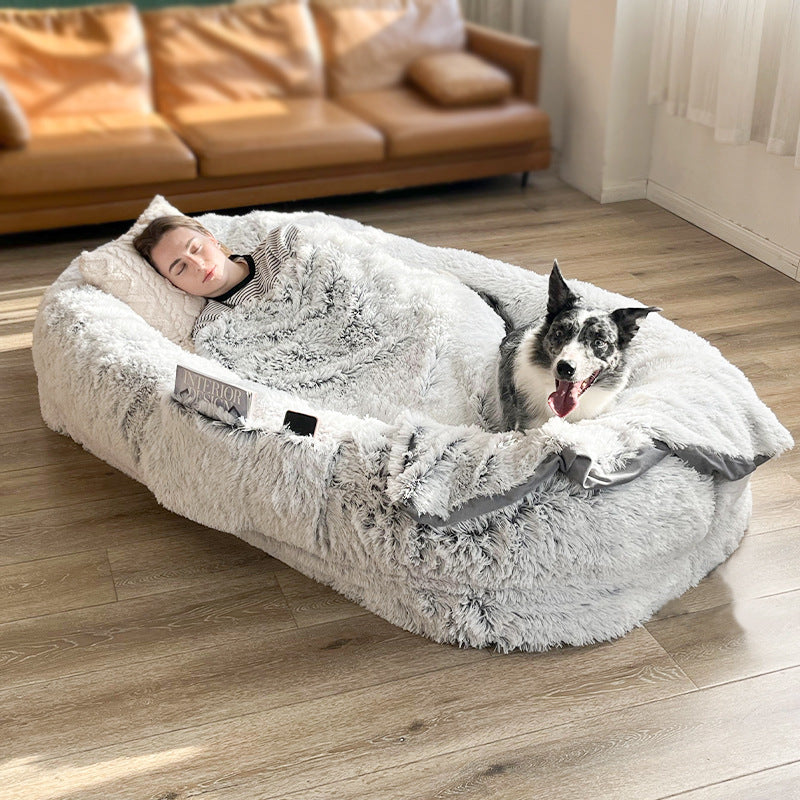 Plush Donut Orthopedic Dog Bed-Human Size