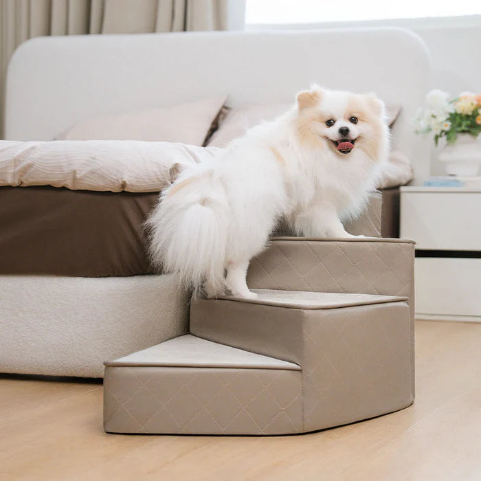 Water-Repellent Faux Leather Pet Dog Ramp Stairs