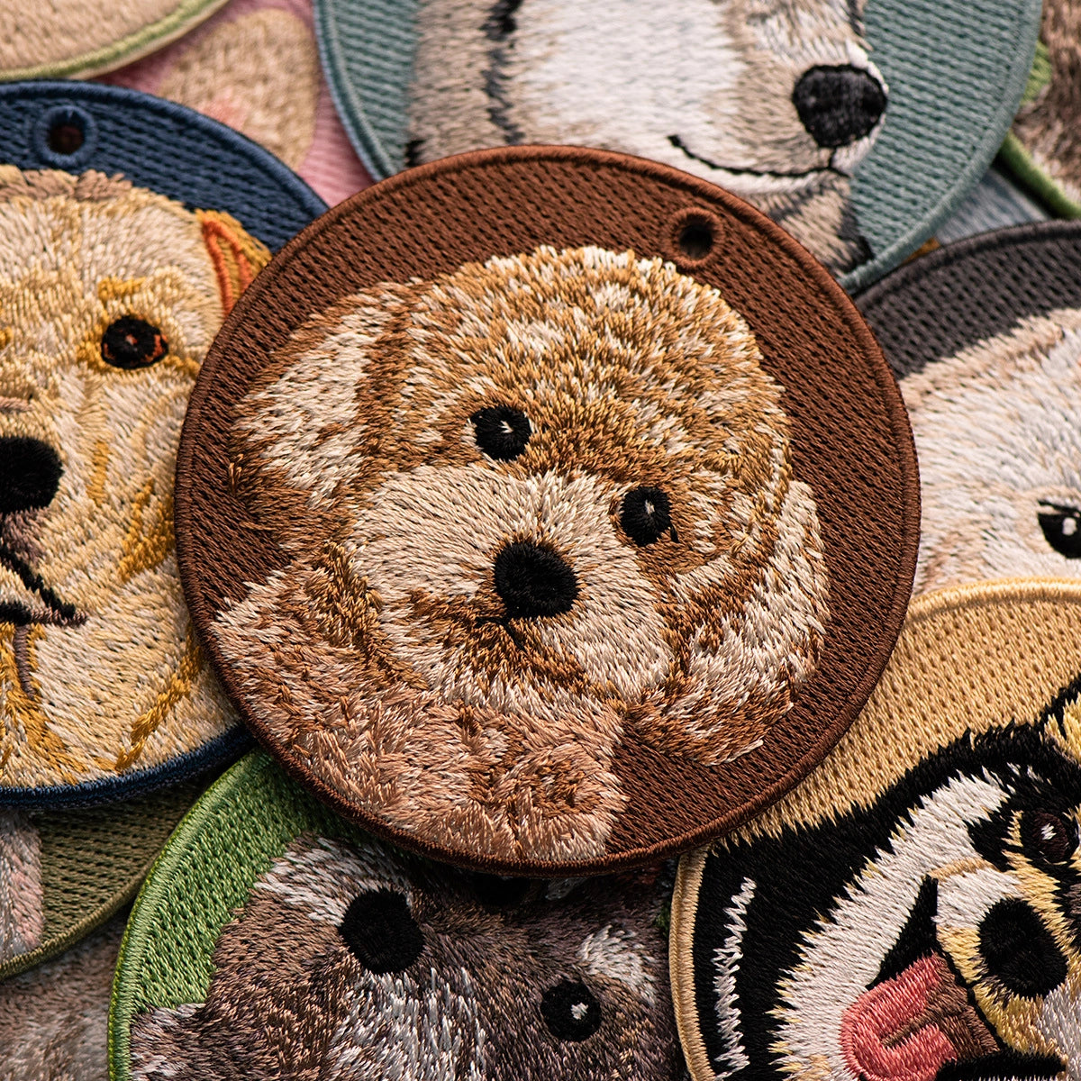 Pet Embroidery Keychain