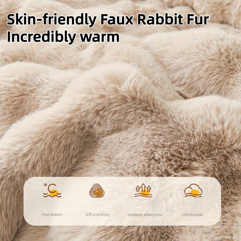 Fluffy Thickened Sofa Blanket Dog Mat Couch Protector