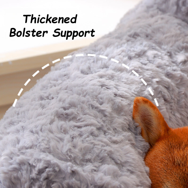 Furry Warm Washable Bloster Dog Sofa Bed