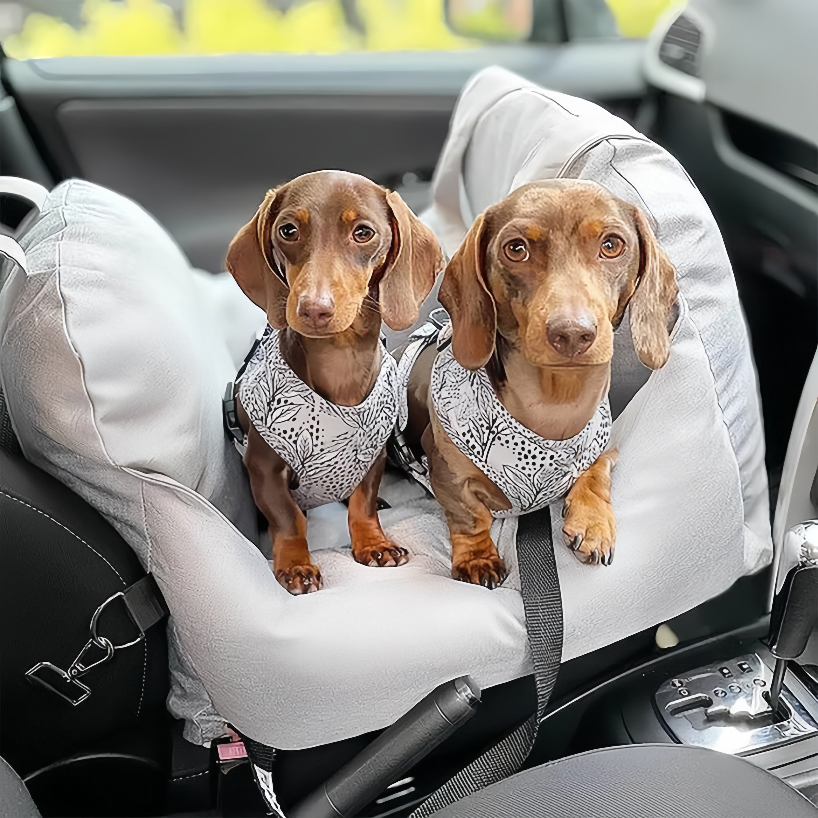 Anti-Scratch Portable Dog Car Seat Bed