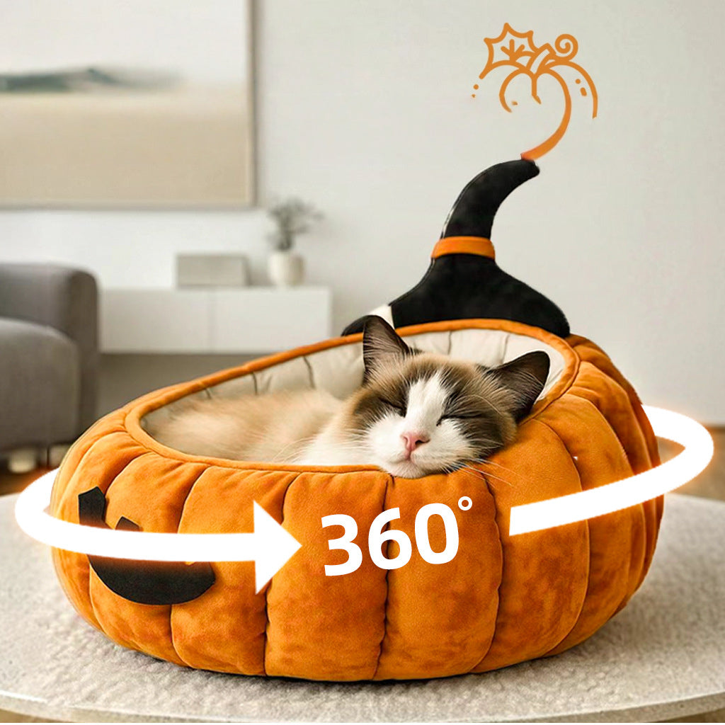 Halloween Pumpkin Pet Bed
