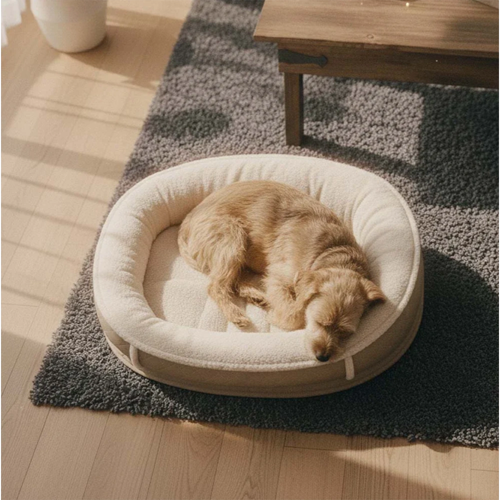 Faux Leather Luxe Orthopedic Donut Bed