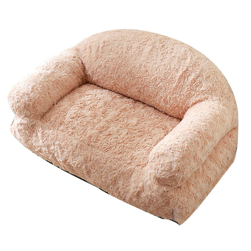 Furry Warm Washable Bloster Dog Sofa Bed