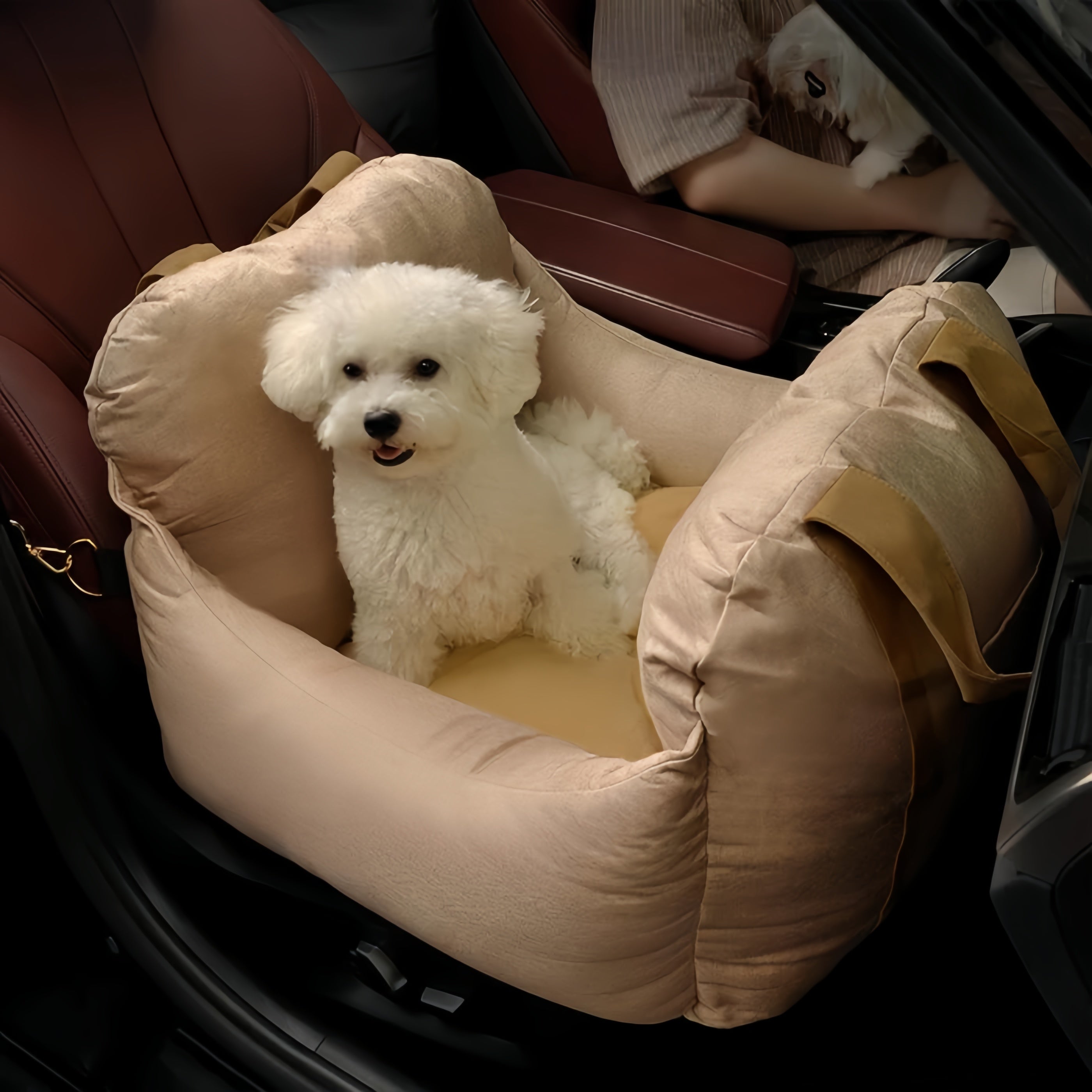 Anti-Scratch Portable Dog Car Seat Bed