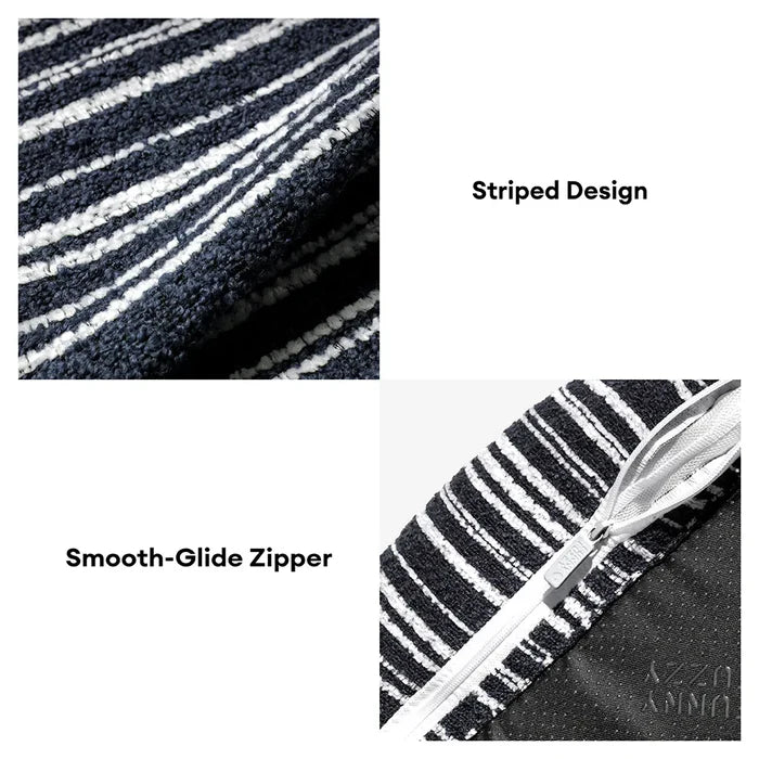 Cozy Textured Stripe Dog Sofa Bed