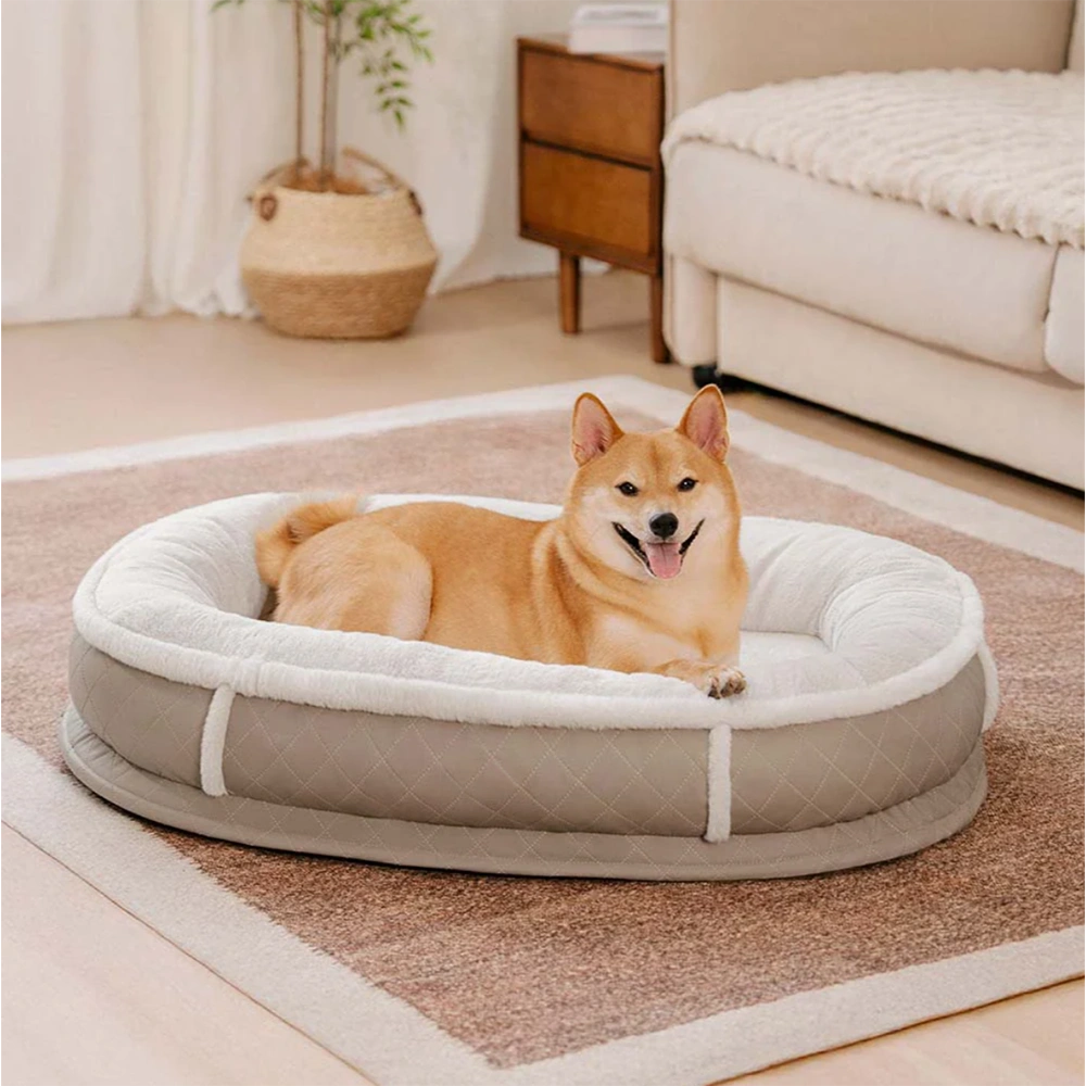 Faux Leather Luxe Orthopedic Donut Bed