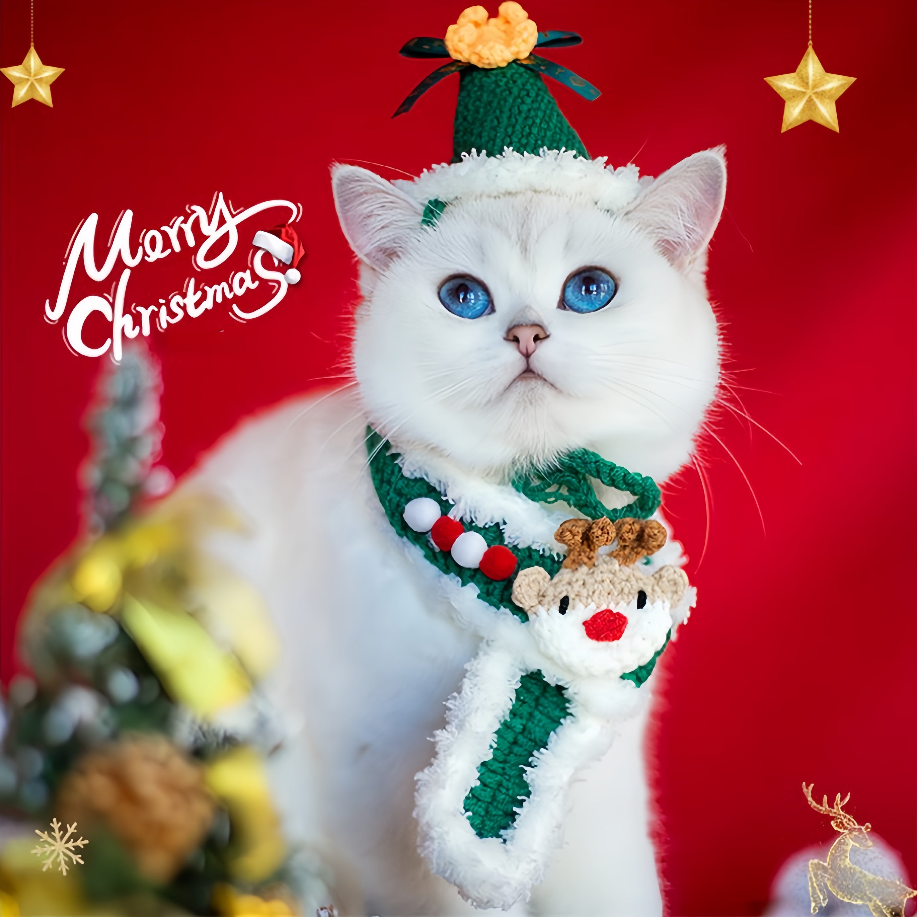 Christmas Knitted Scarf