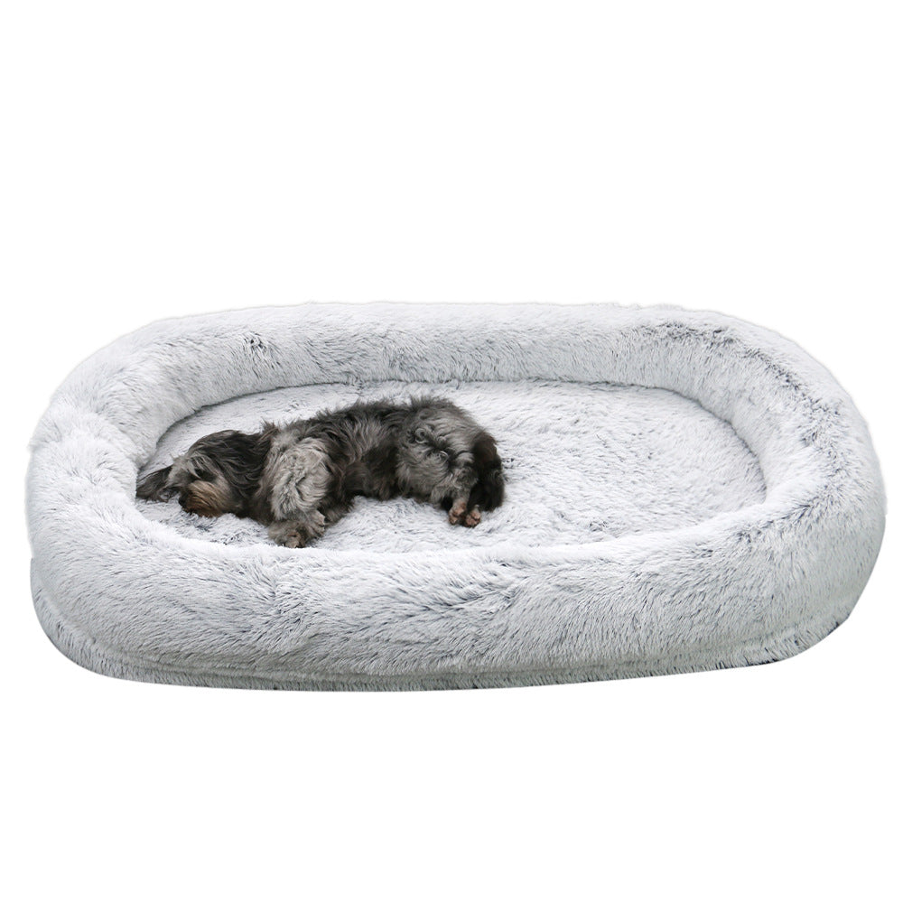 Plush Donut Orthopedic Dog Bed-Human Size
