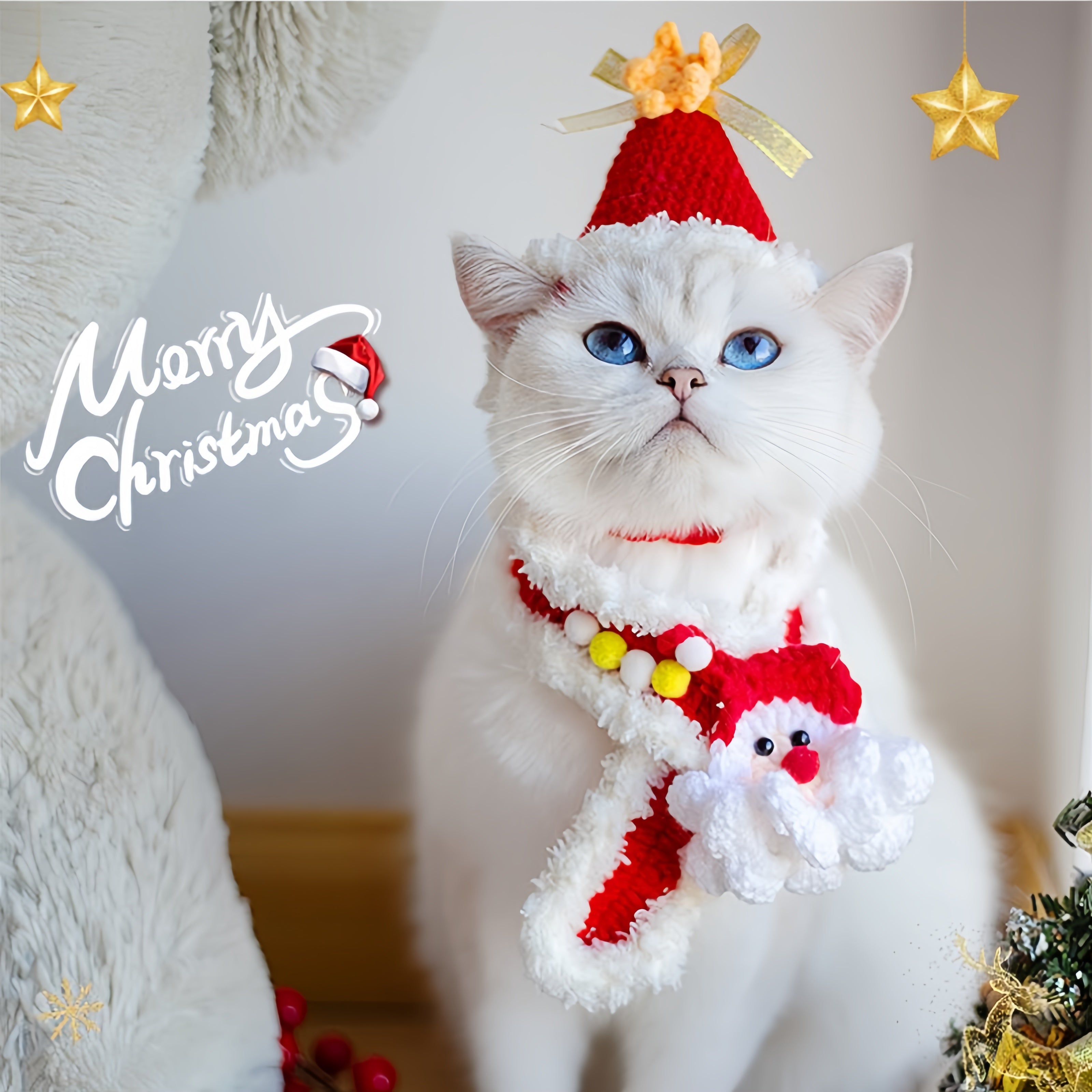 Christmas Knitted Scarf