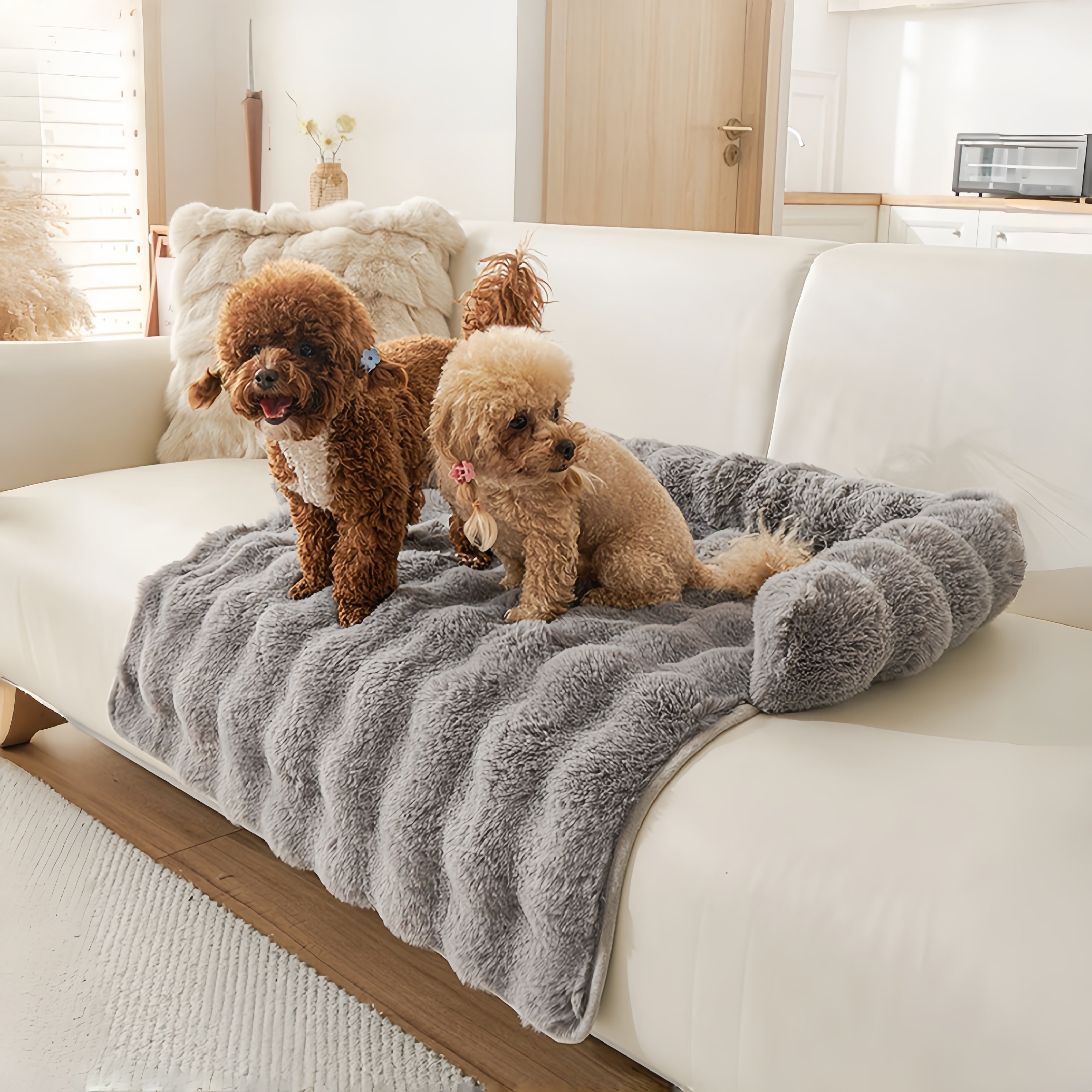 Fluffy Thickened Sofa Blanket Dog Mat Couch Protector