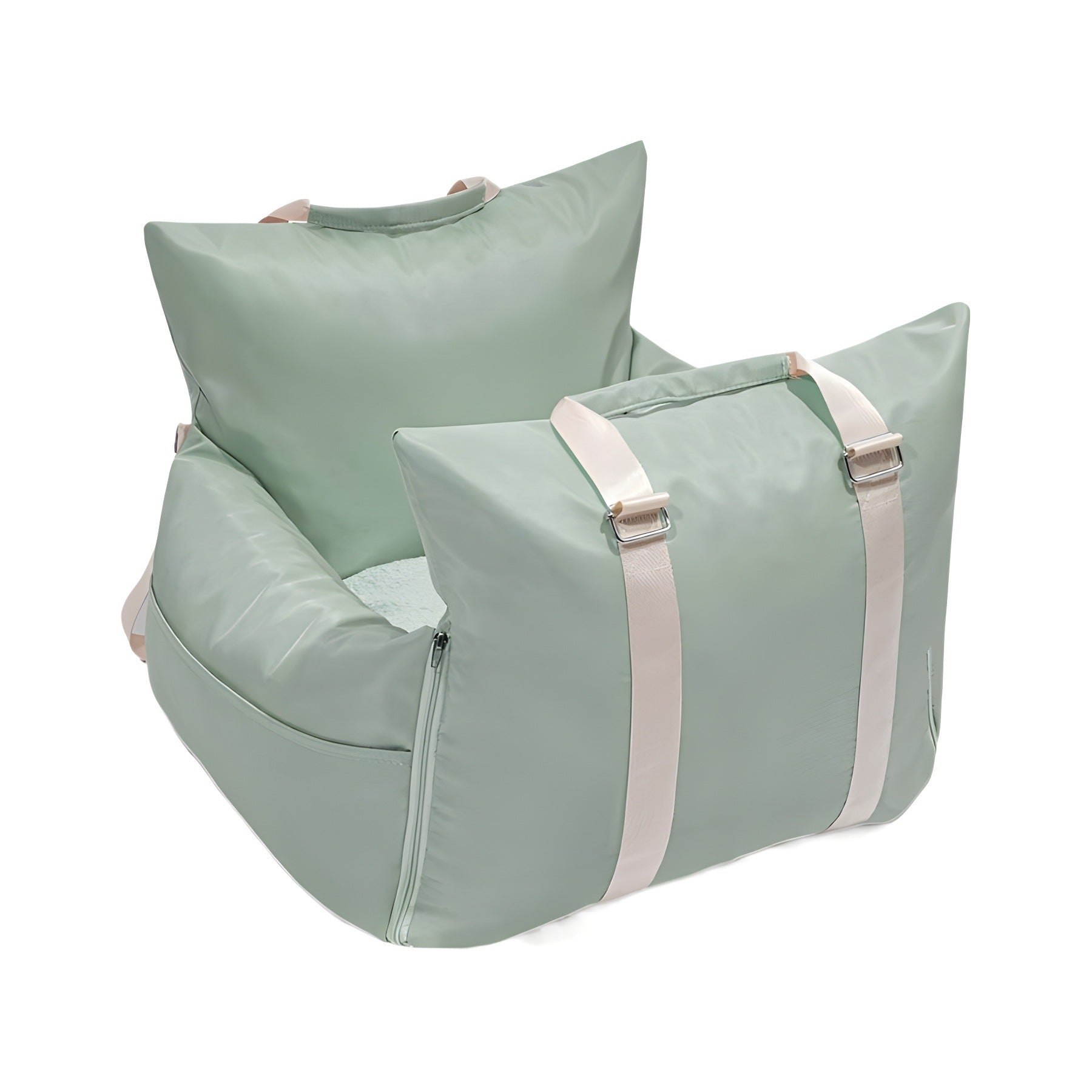Light Green Waterproof Dog Car Seat Bed