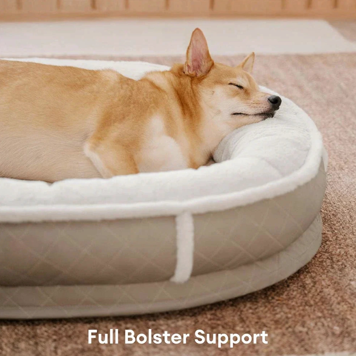 Faux Leather Luxe Orthopedic Donut Bed