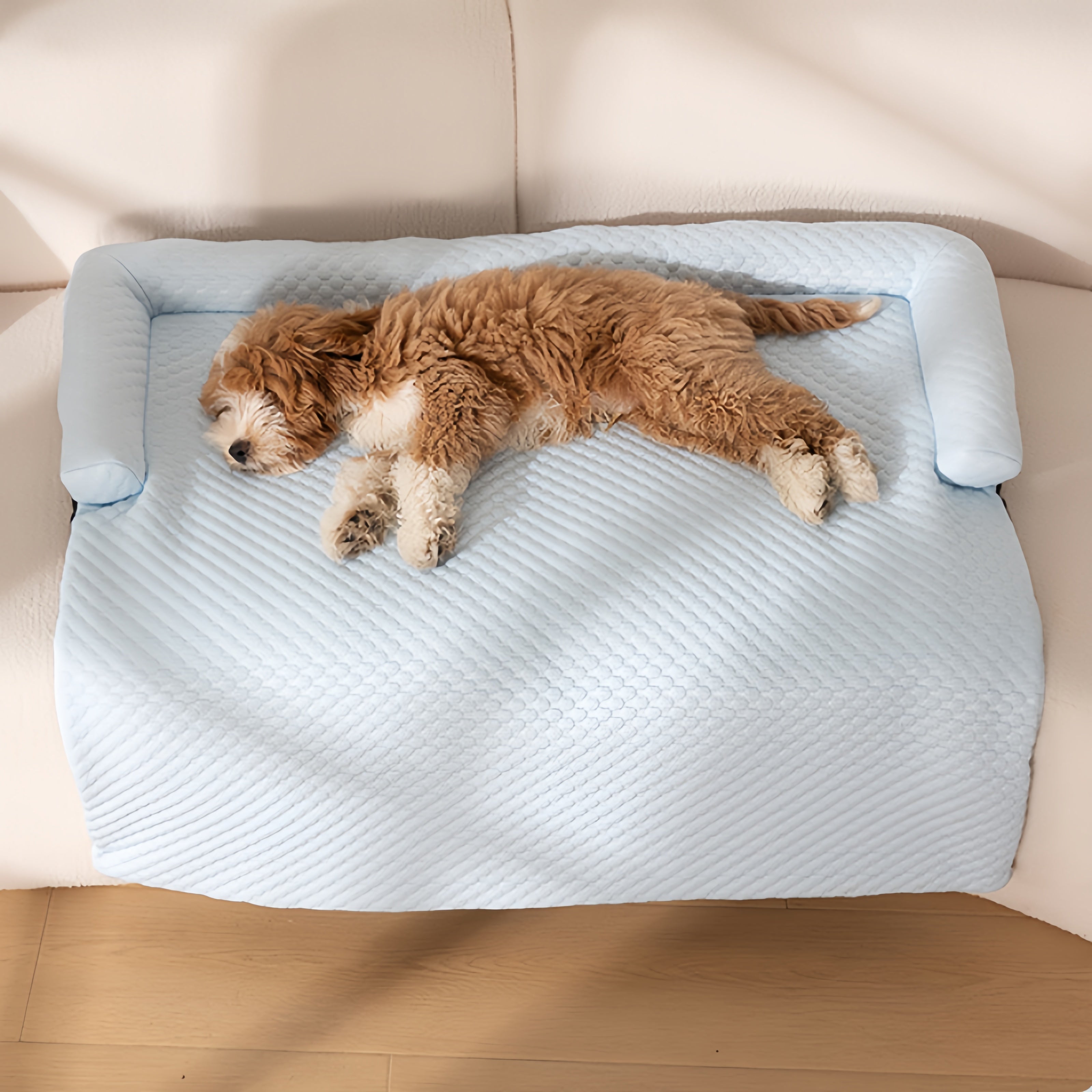 IceWeave Cooling Bolster Blanket Dog Couch Protector