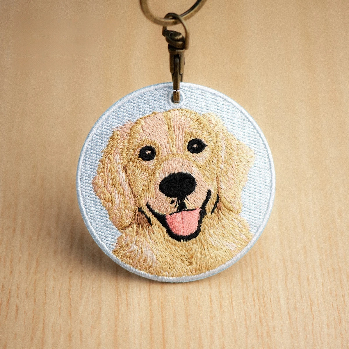 Pet Embroidery Keychain
