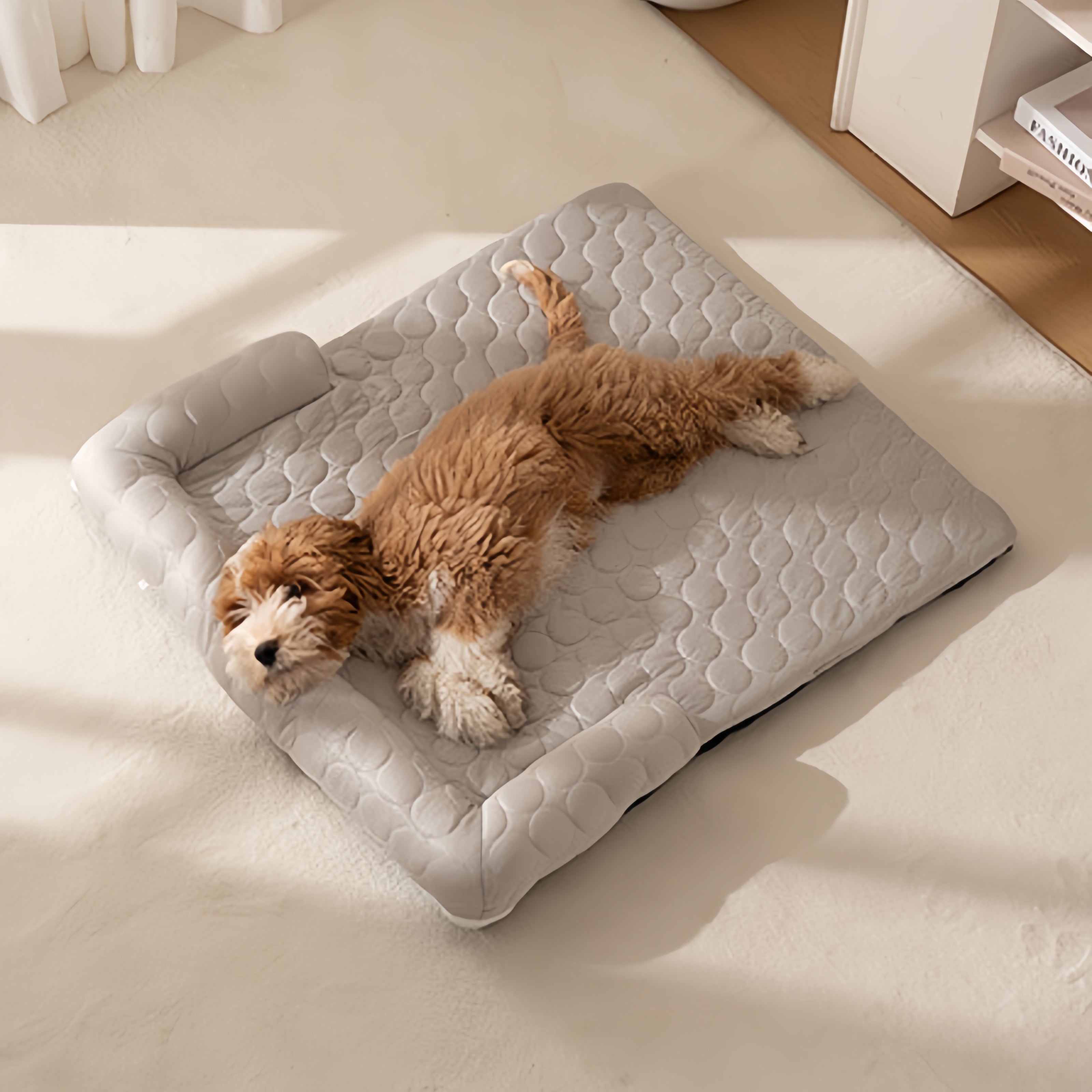 IceWeave Cooling Bolster Blanket Dog Couch Protector