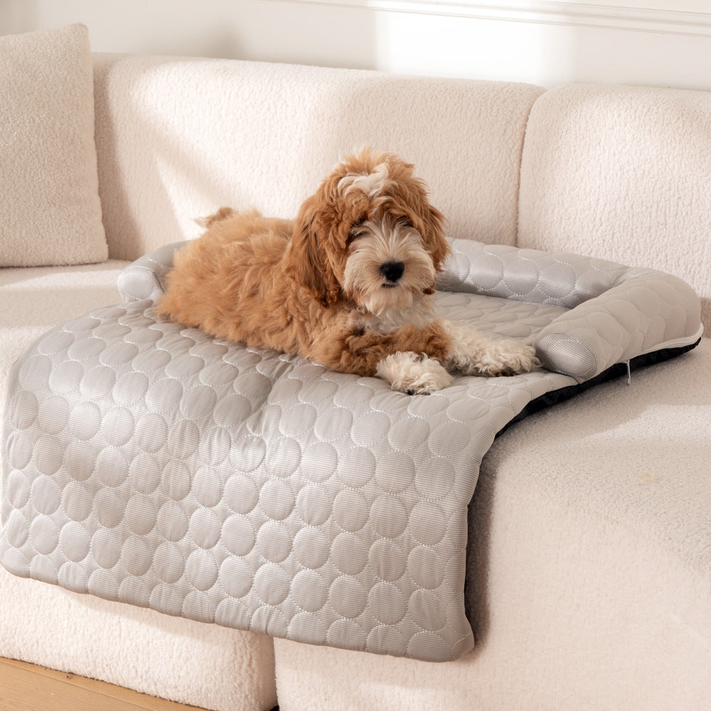 IceWeave Cooling Bolster Blanket Dog Couch Protector