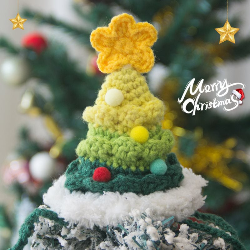 Knitted Christmas Tree Hat