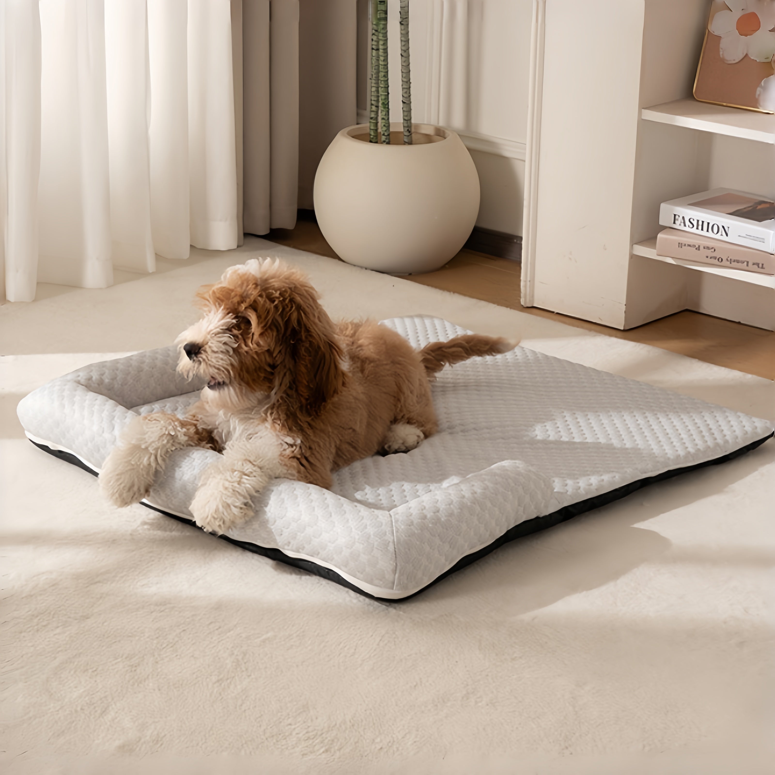 IceWeave Cooling Bolster Blanket Dog Couch Protector