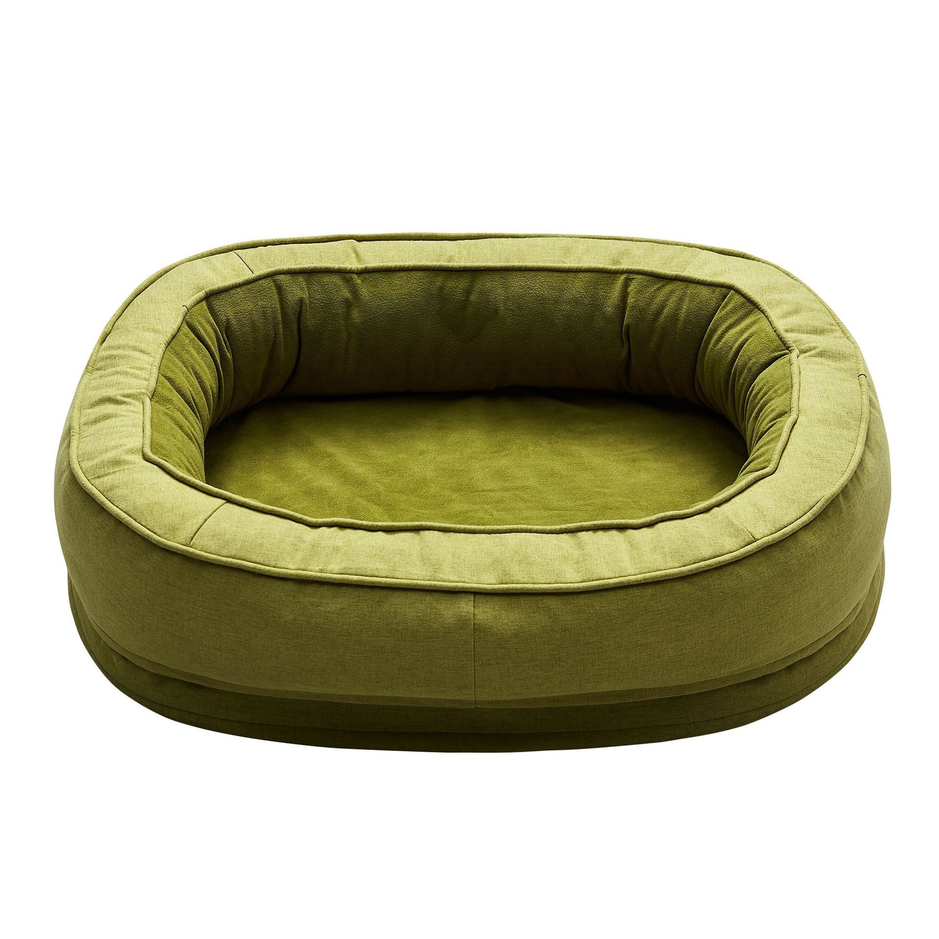 Grass Green Donut Orthopedic Dog Bed