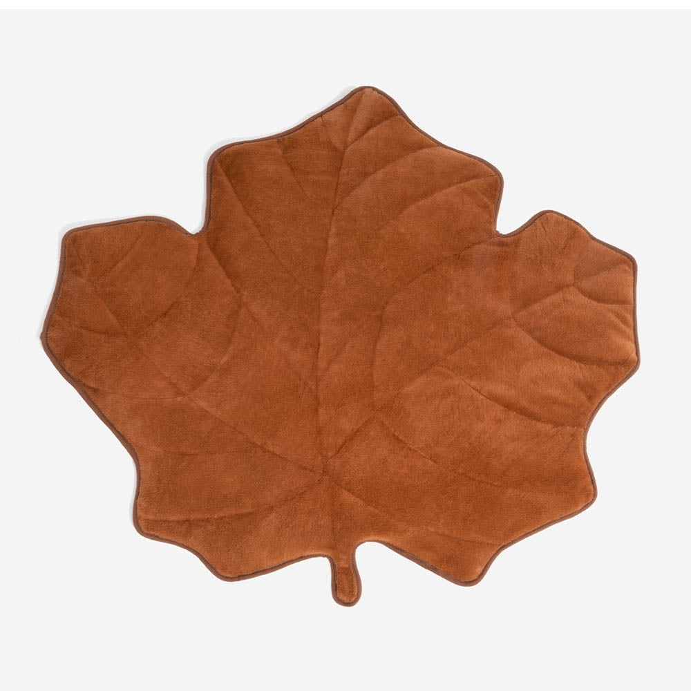Plush Maple Leaf Dog Blanket