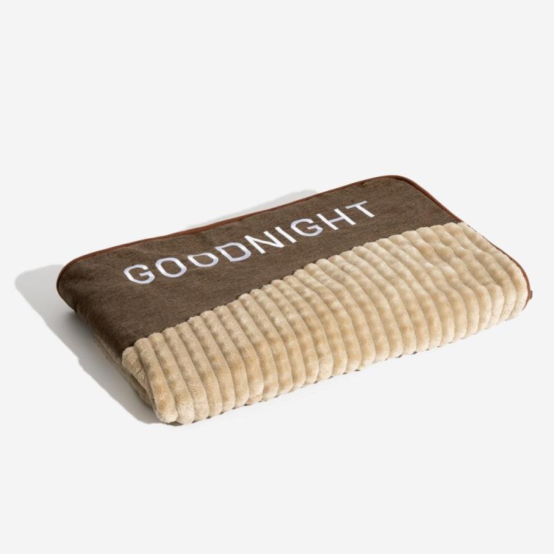 Brown Scratch-resistant Spine Protection Large Washable Pet Cushion Bed