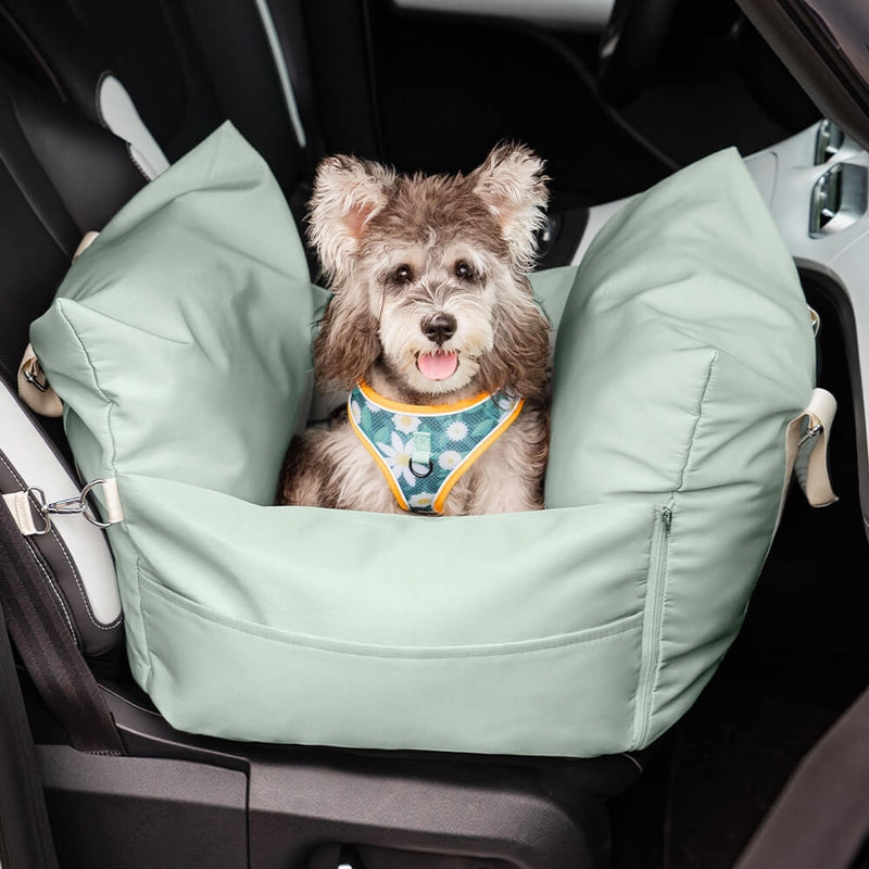 Light Green Waterproof Dog Car Seat Bed