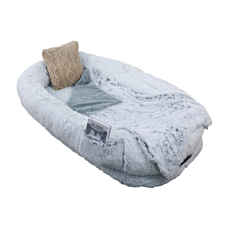 Plush Donut Orthopedic Dog Bed-Human Size