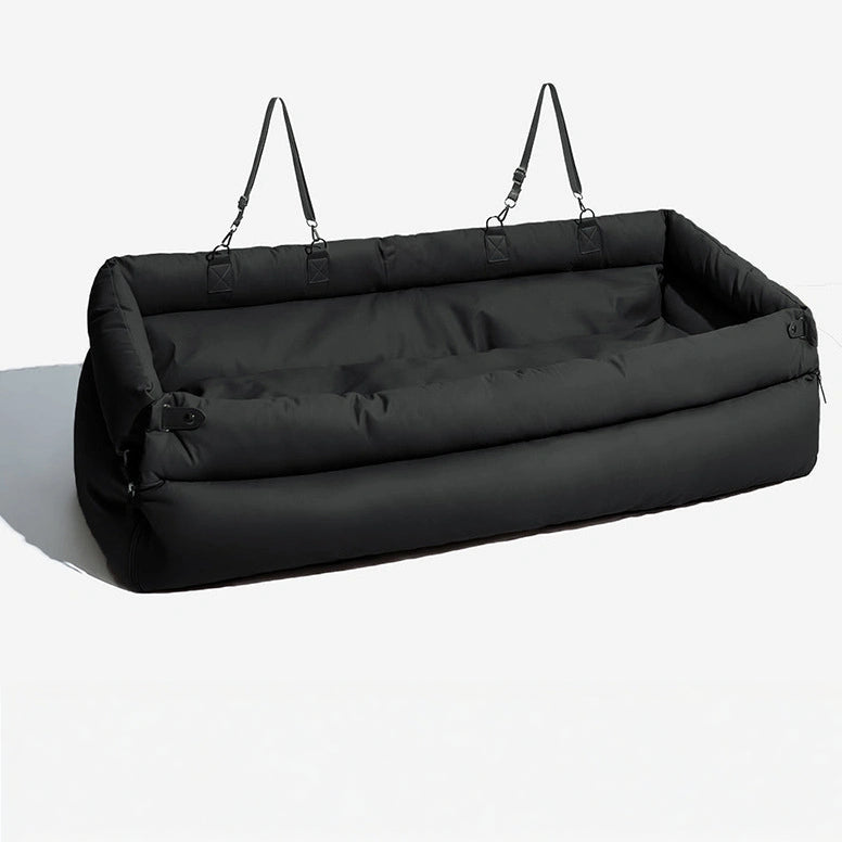 Black Premium Dog Car Elevated Bed