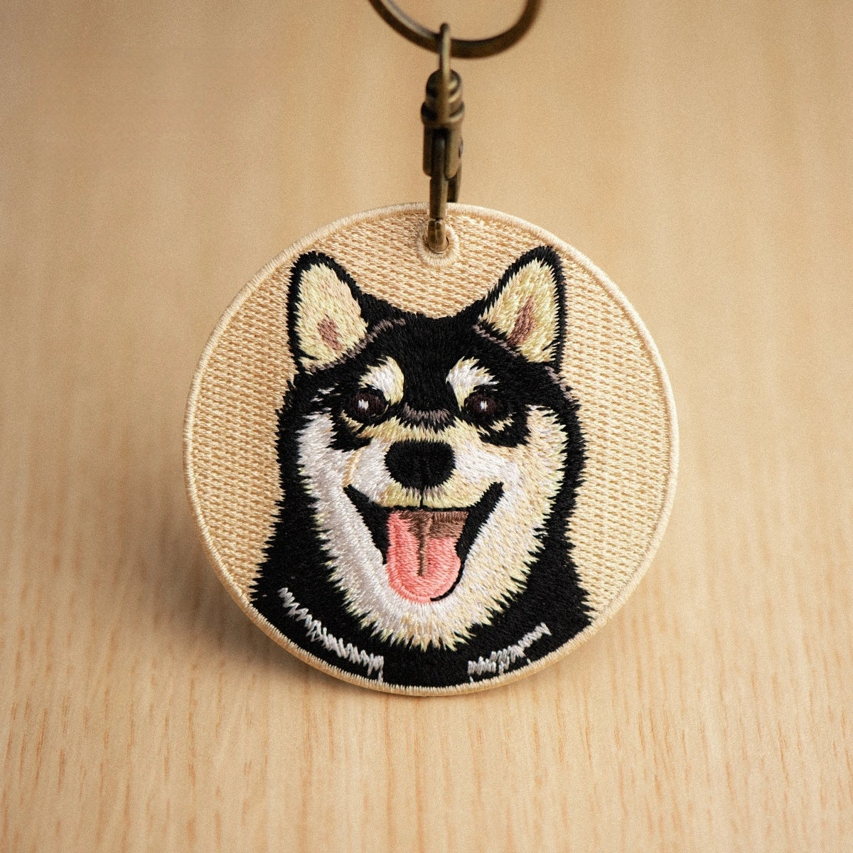 Pet Embroidery Keychain