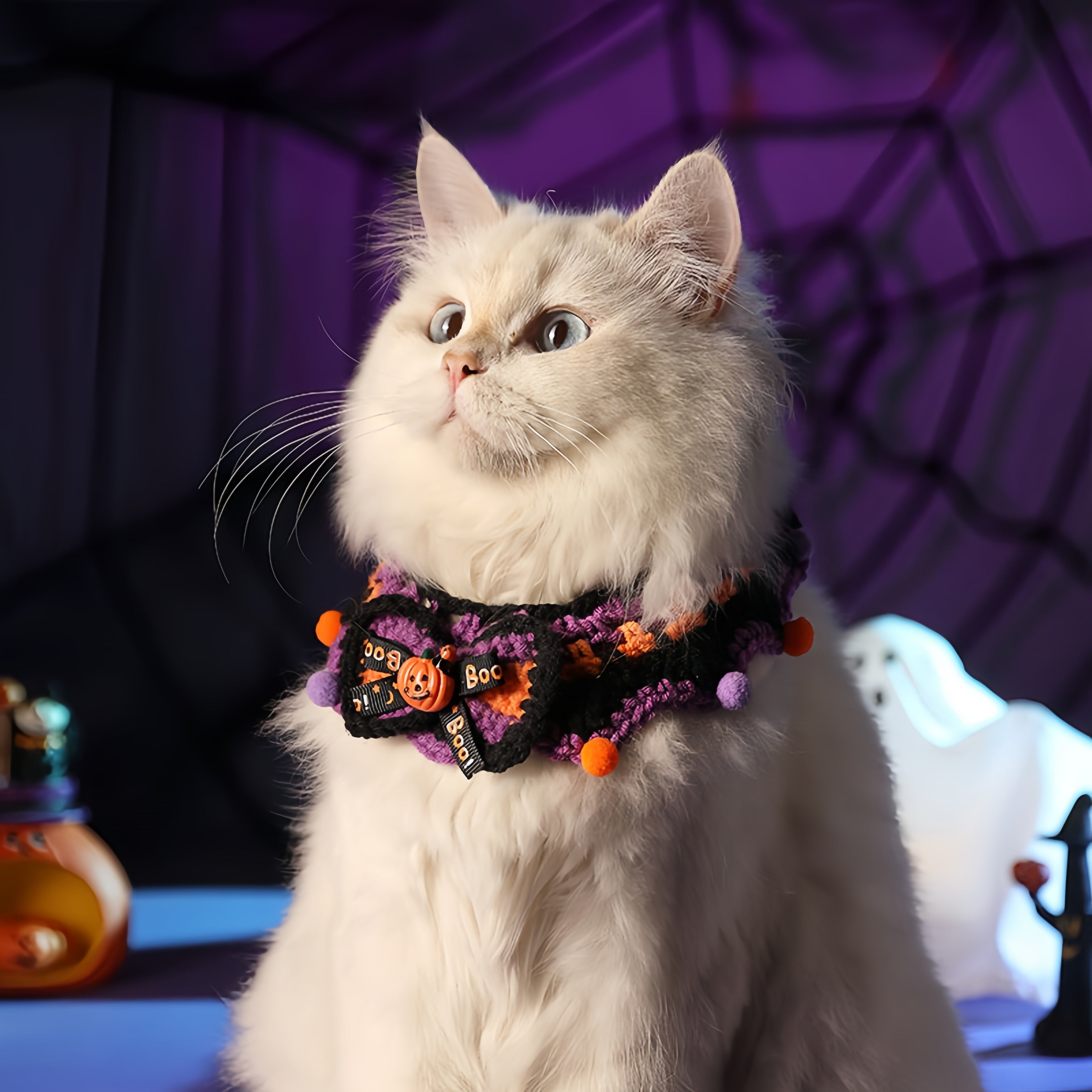 Halloween Knitted Scarf