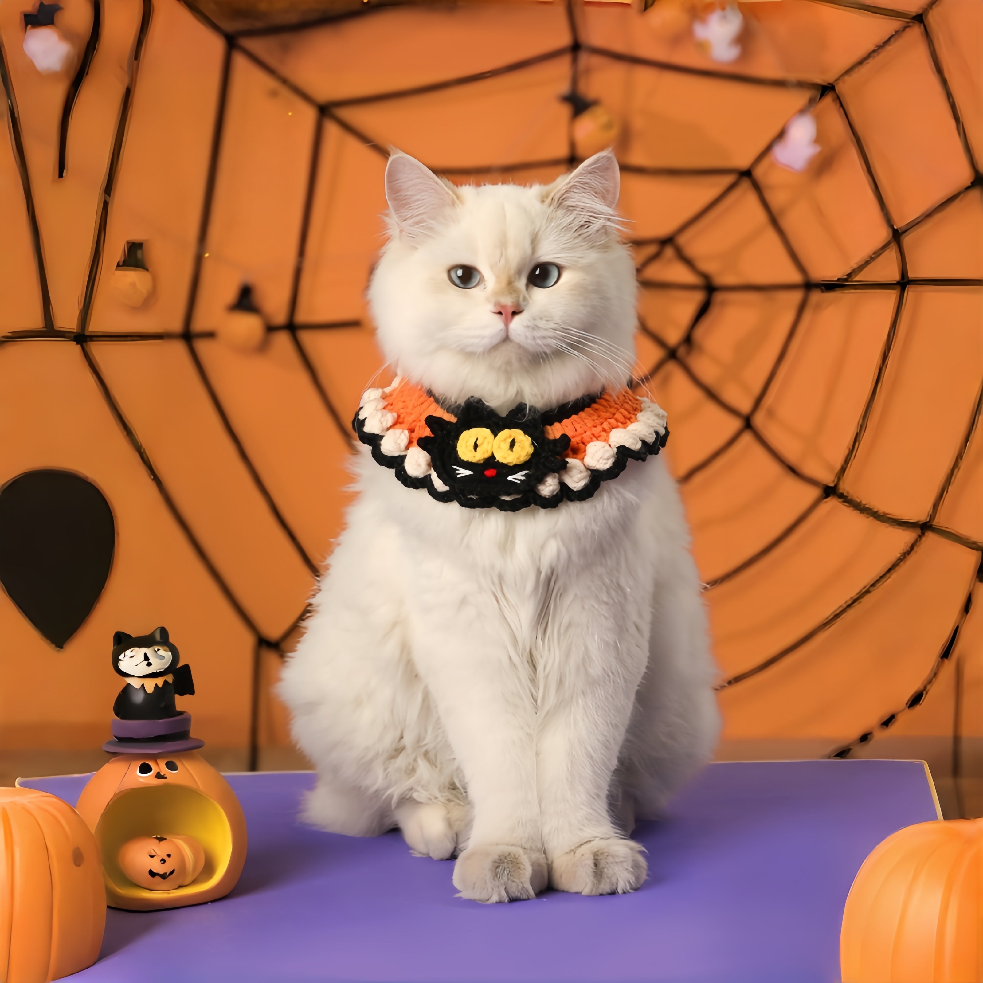Halloween Knitted Scarf