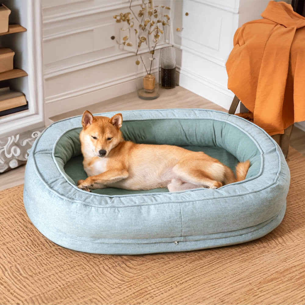 Lake Green Donut Orthopedic Dog Bed
