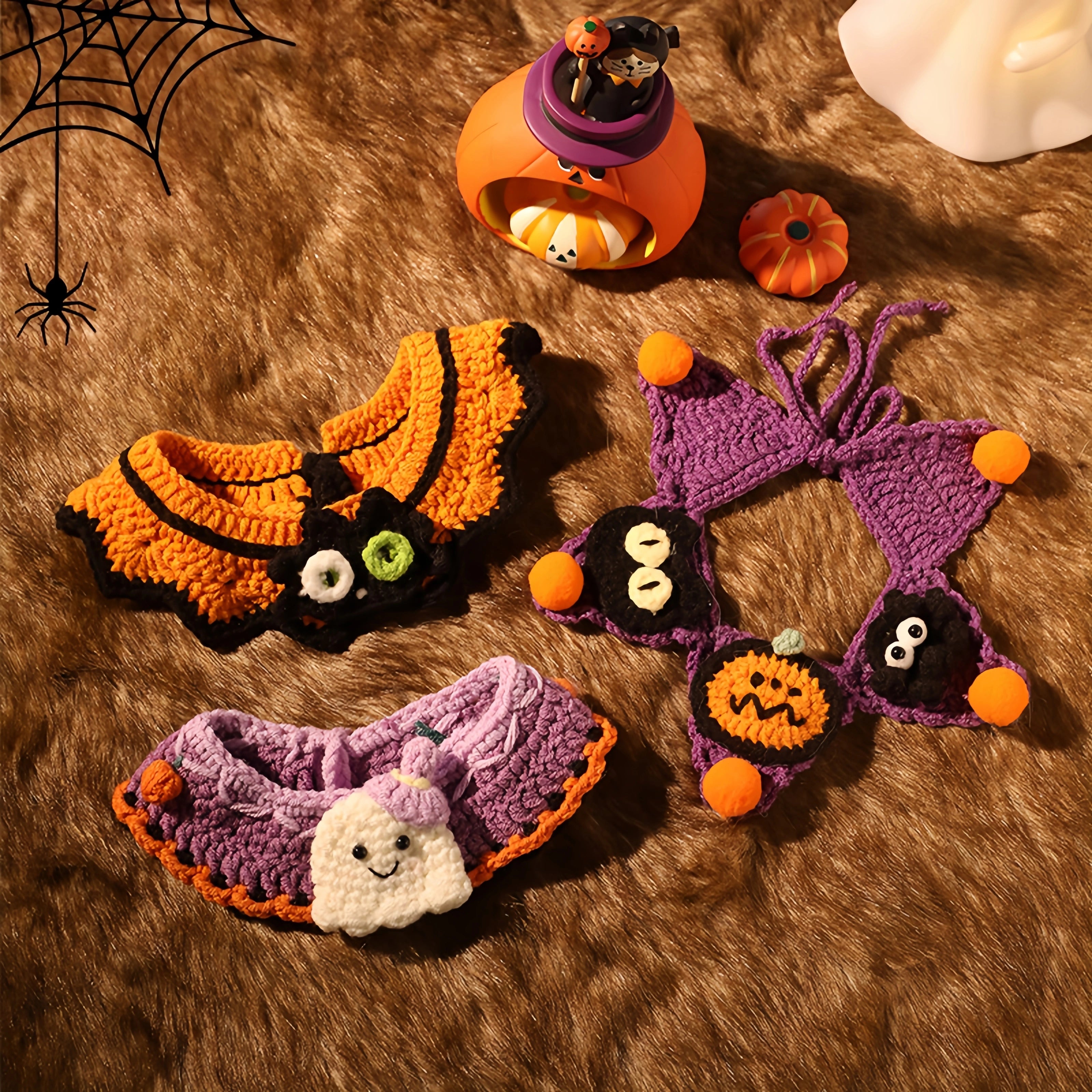 Halloween Knitted Scarf