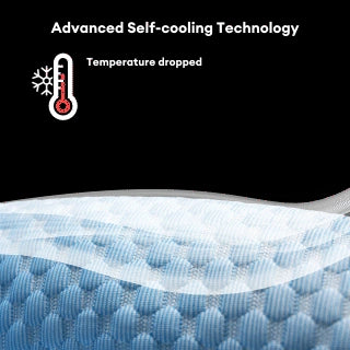 IceWeave Cooling Bolster Back Seat Dog Bed