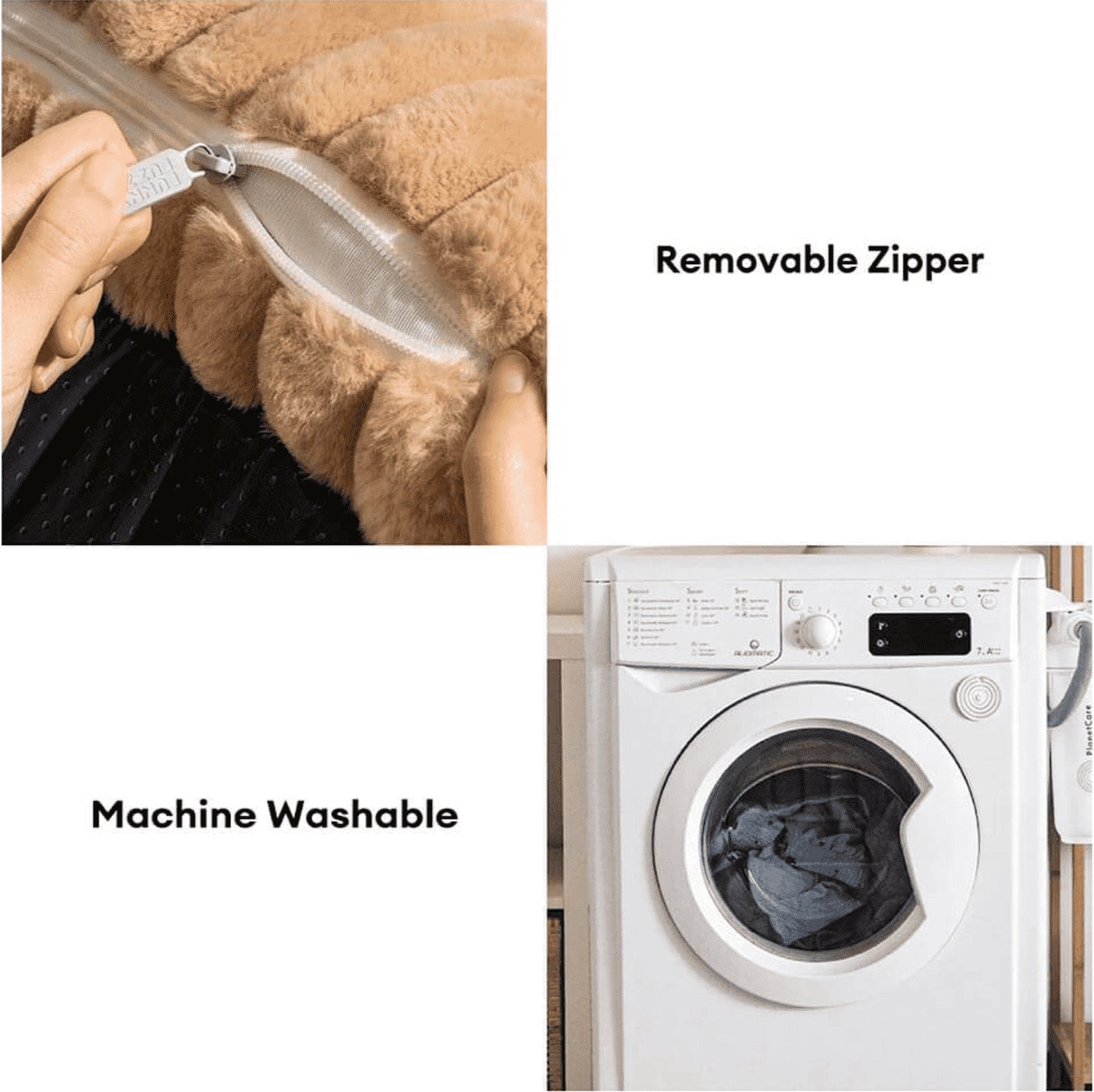 Fluffy Soft Orthopedic Dog Sofa Bed with Pillow