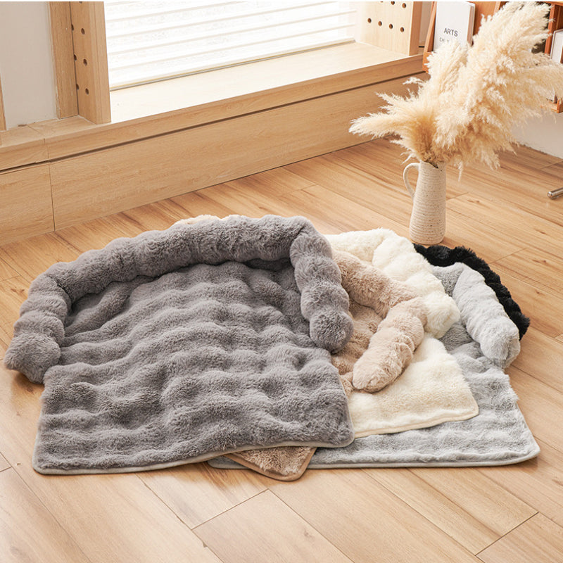 Fluffy Thickened Sofa Blanket Dog Mat Couch Protector