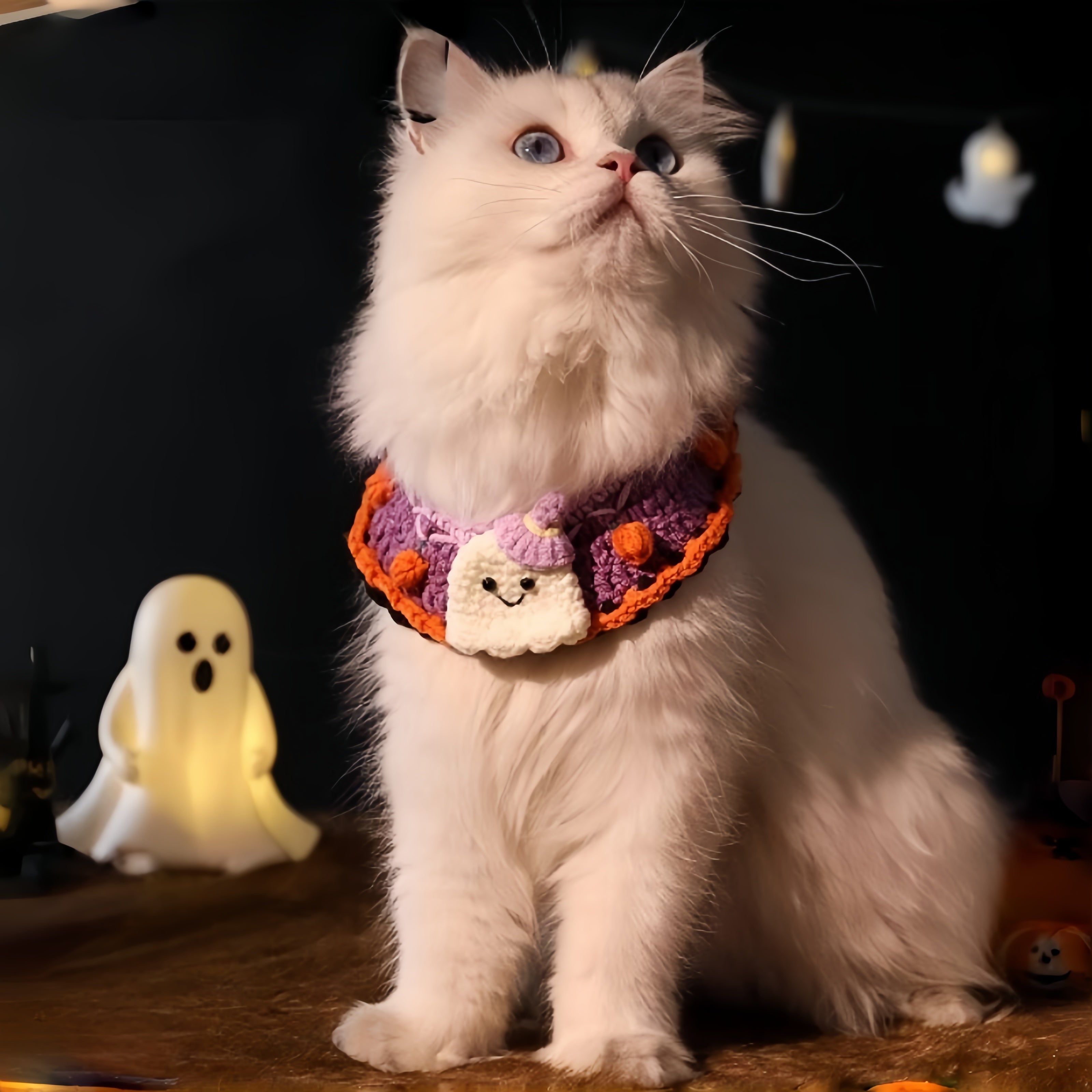 Halloween Knitted Scarf